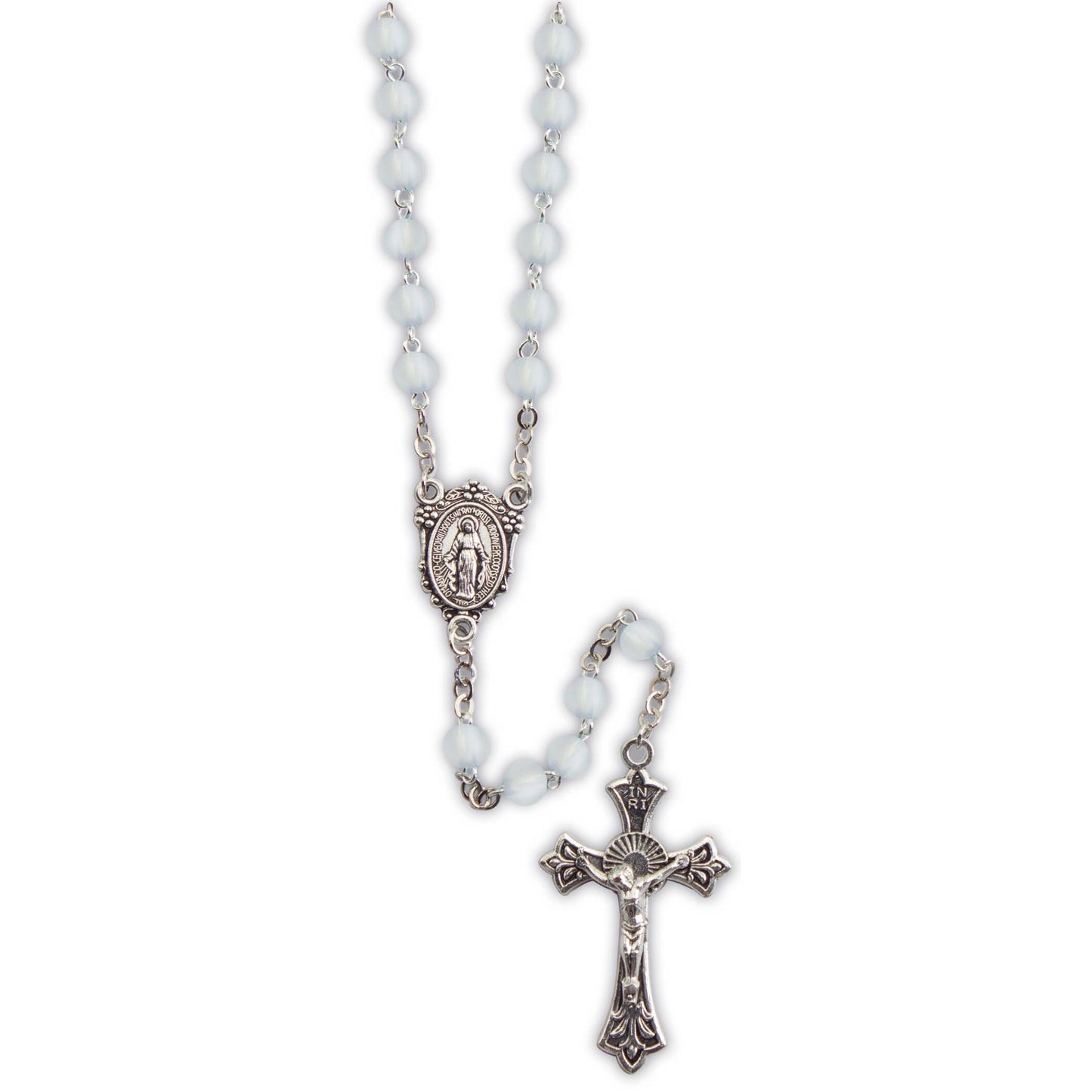 Blue Beaded Rosary