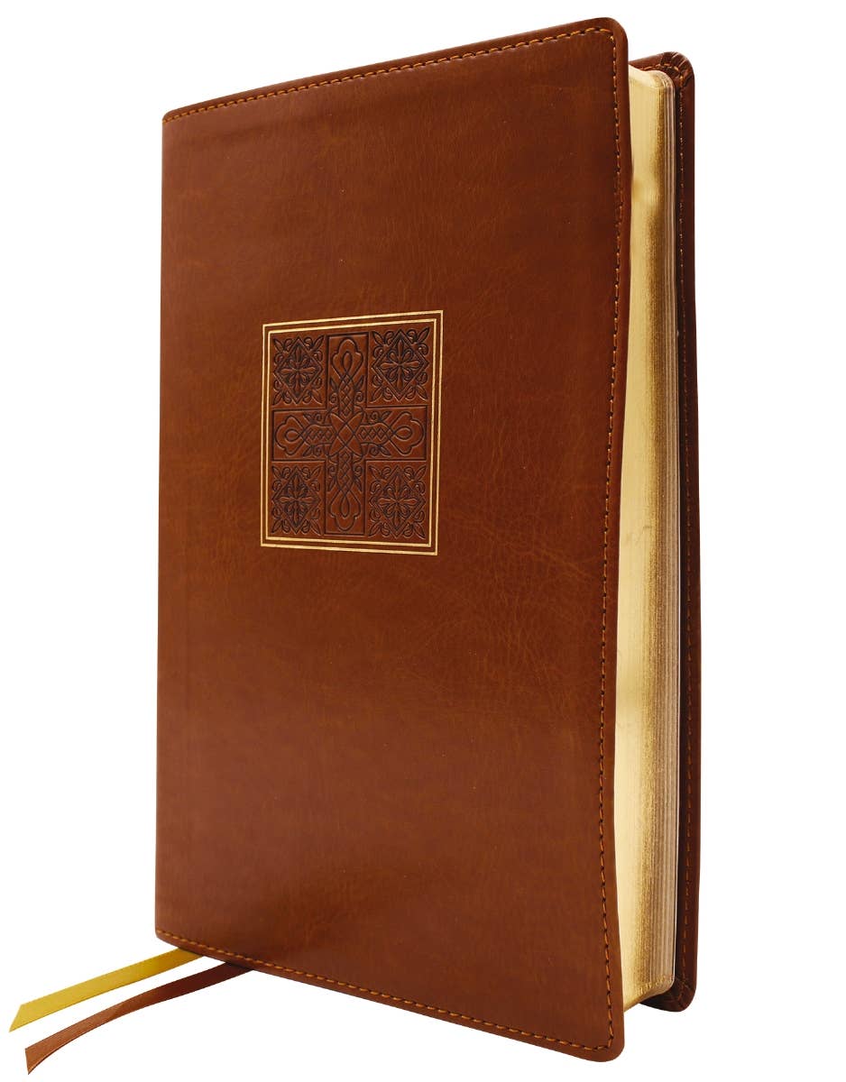 Bible brown Leathersoft Personal Size NASB Large Print