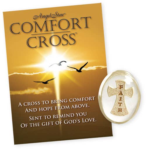 Comfort Cross Stone with Poem Envelope