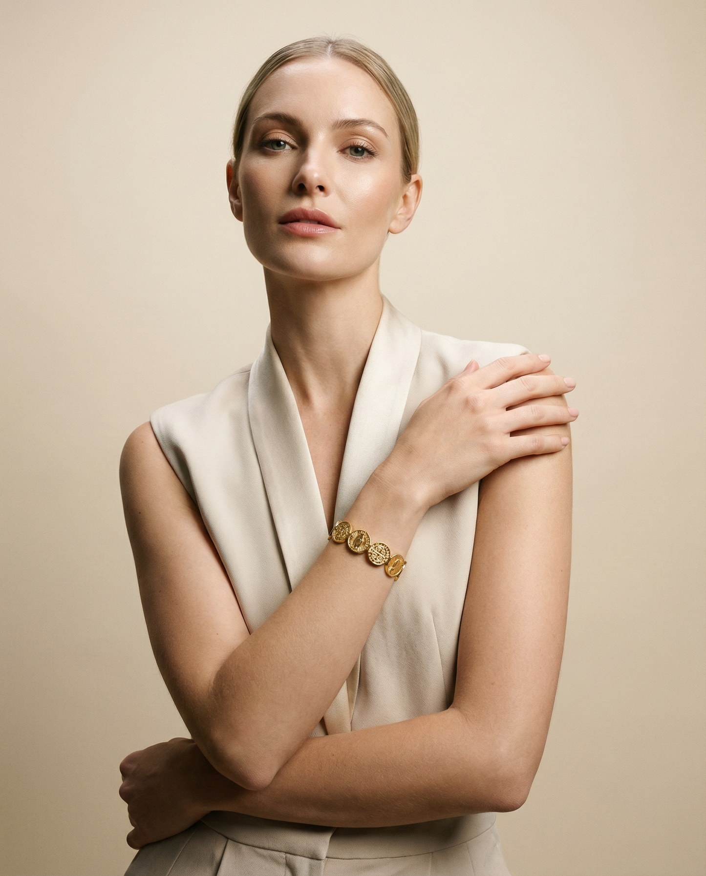Bracelet- Gold St Benedict Medals