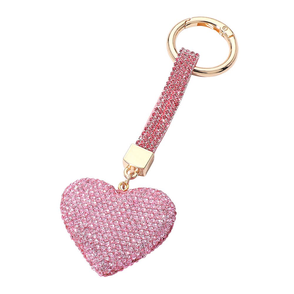 Bling Studded Heart Keychain / Bag Charm
: PK