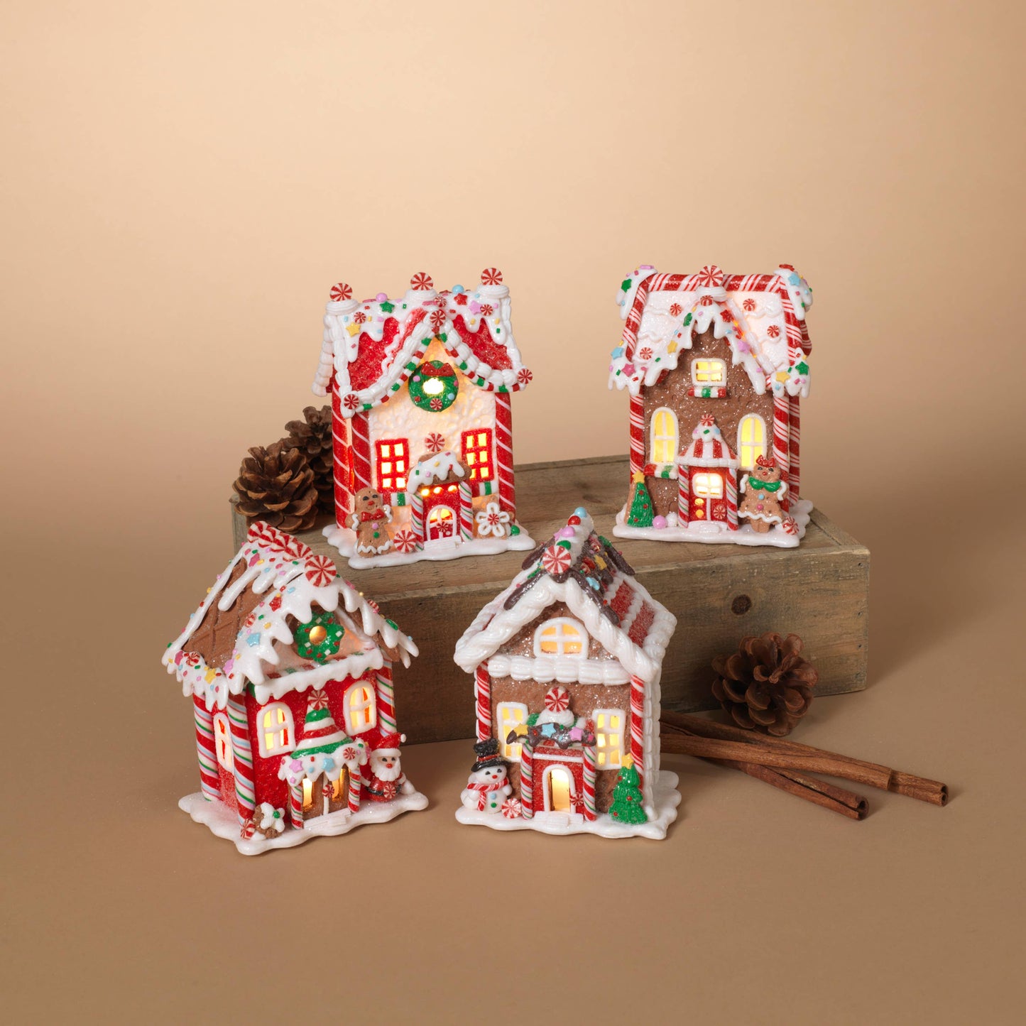 Gingerbread house lighted b/o