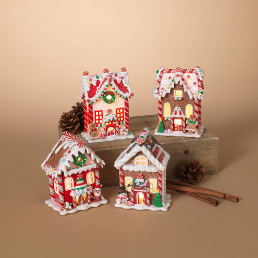 Gingerbread house lighted b/o