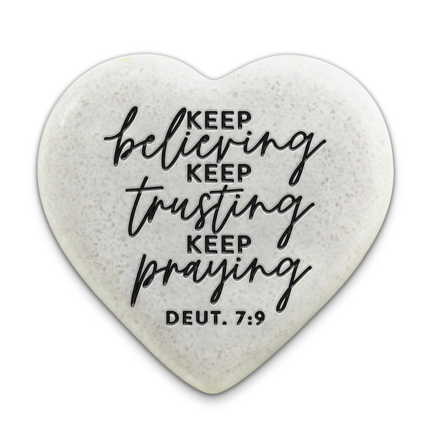 Scripture Stone Hope Hearts Believing - Heart Stone