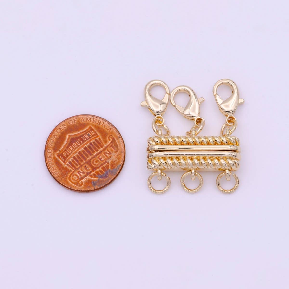 Double Magnetic Clasps Detangler Gold Jewelry