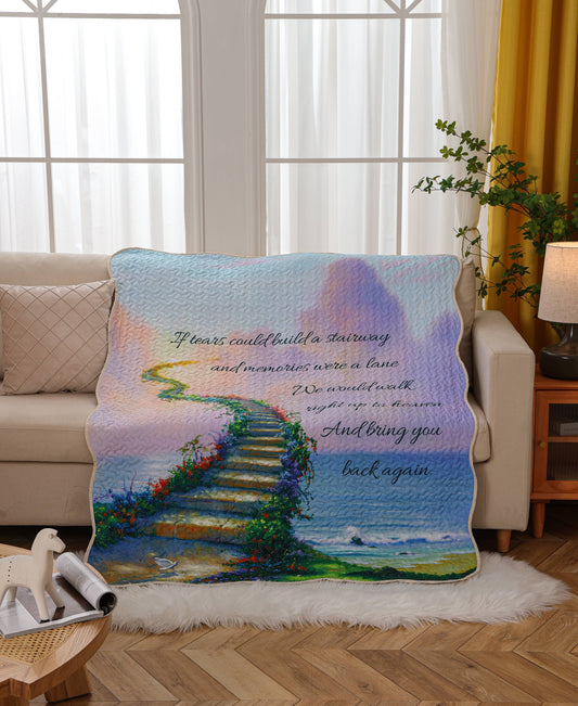 "Stairway to Heaven" Inspirational Quilted Throw