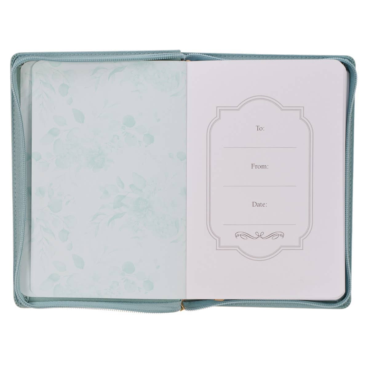 Journal Zip Teal Walk by Faith 2 Cor. 5:7