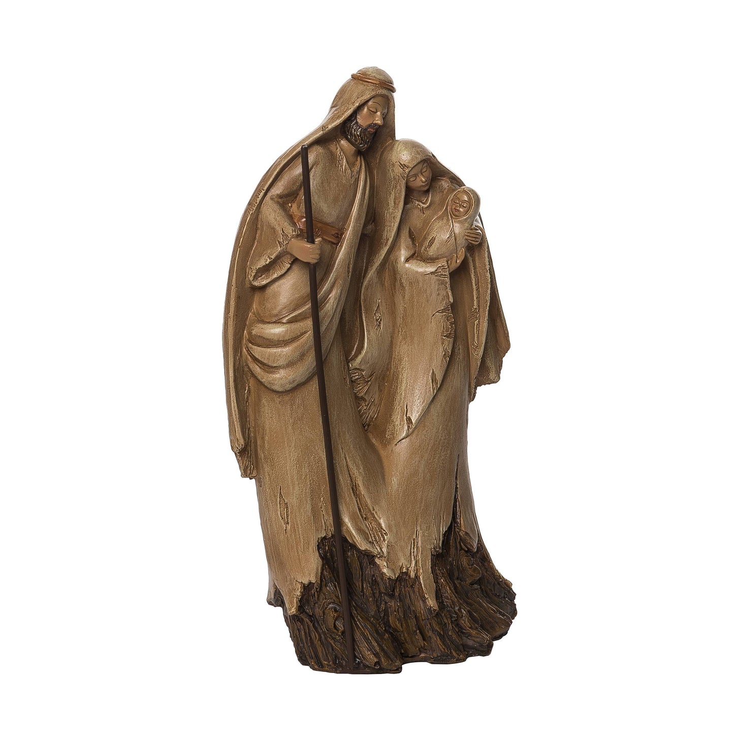 Holy Family Carved-like resin image 9.96 in.