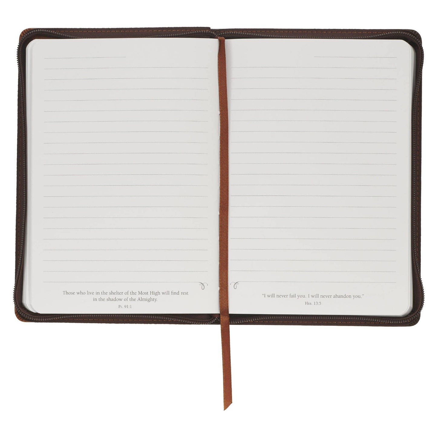 Journal Zip Brown 2tone All Things Matt. 19:26