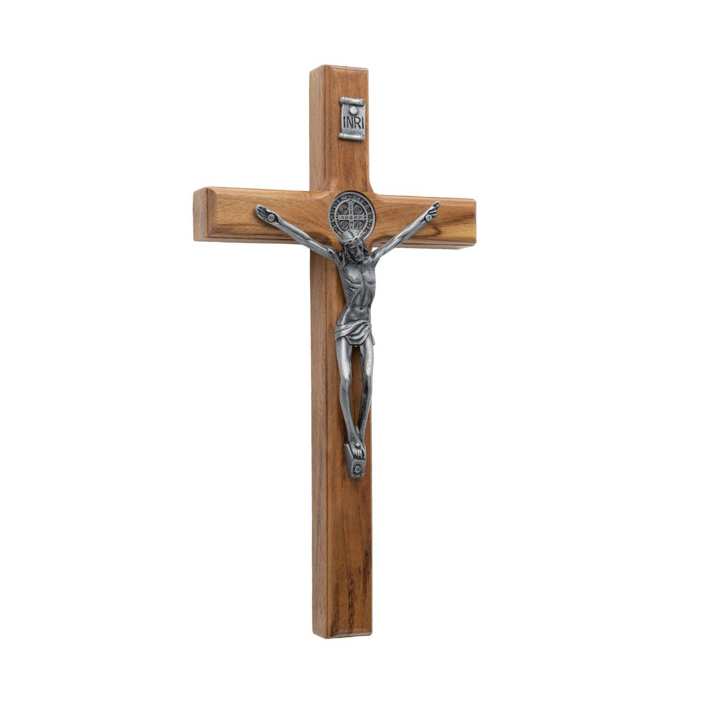 St. Benedict Wooden Wall Cross 7.5"