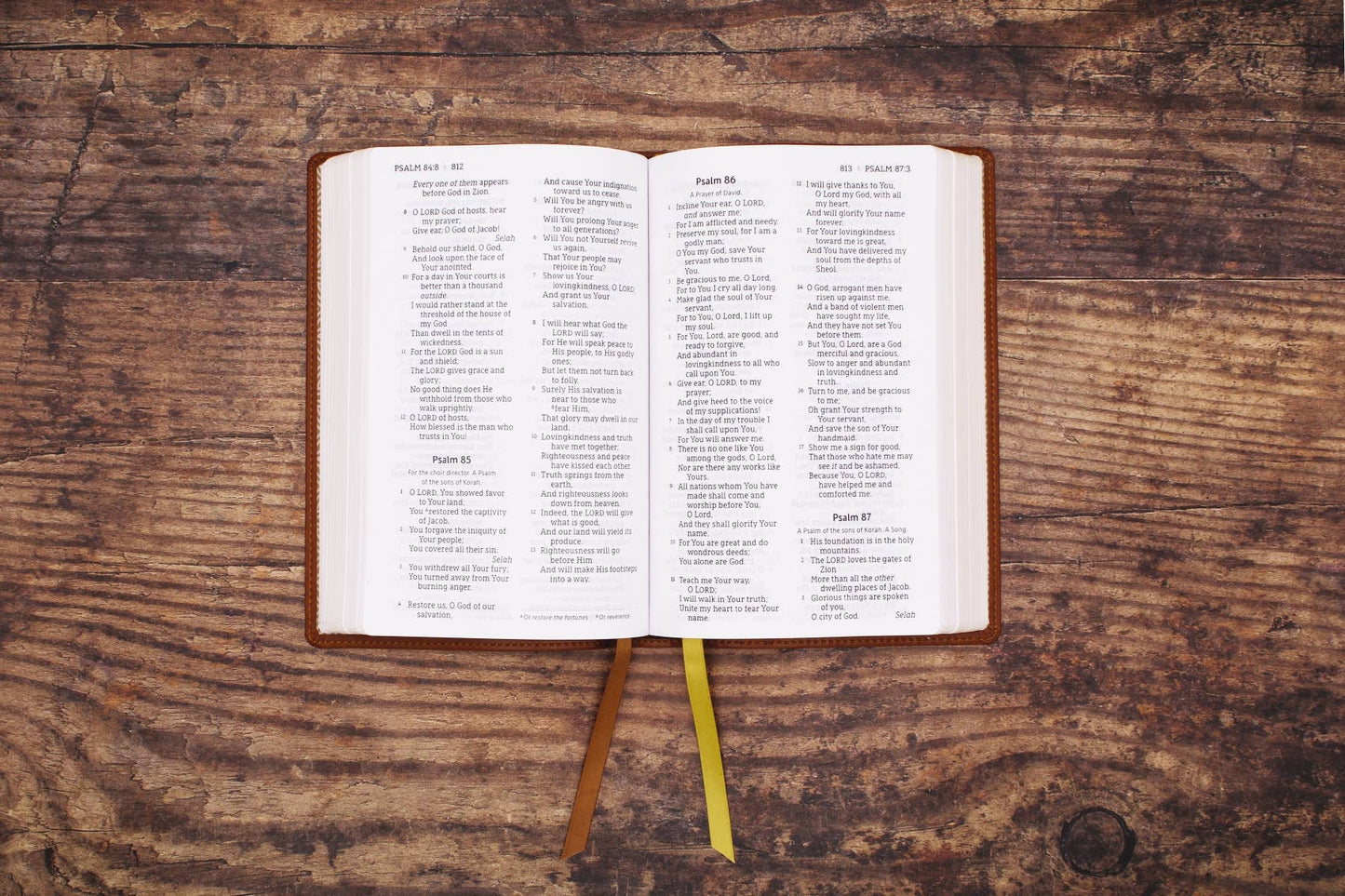 Bible brown Leathersoft Personal Size NASB Large Print