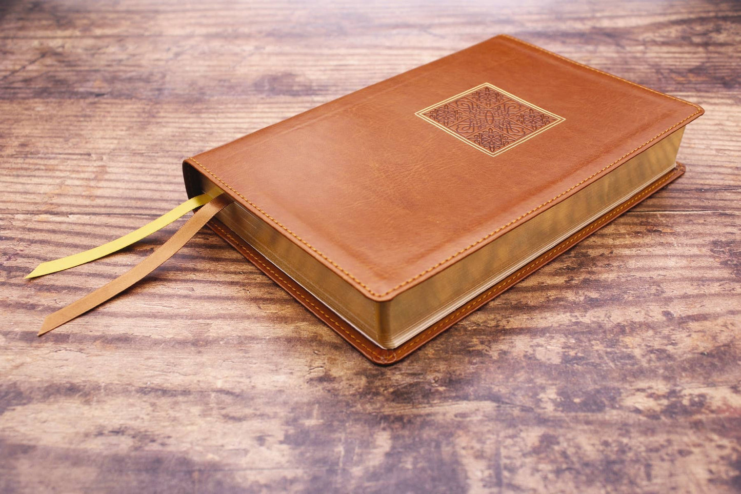 Bible brown Leathersoft Personal Size NASB Large Print