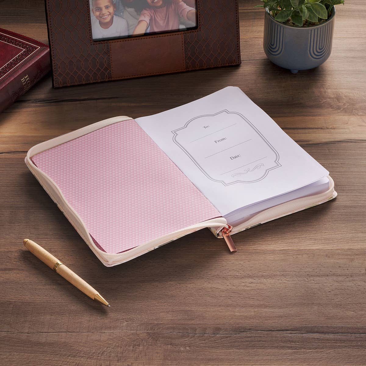 Journal Zip Pink Strength & Dignity Prov. 31:25 New