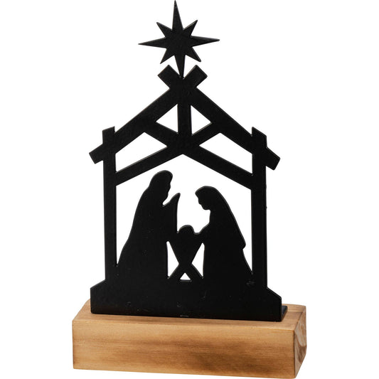 Nativity on stand