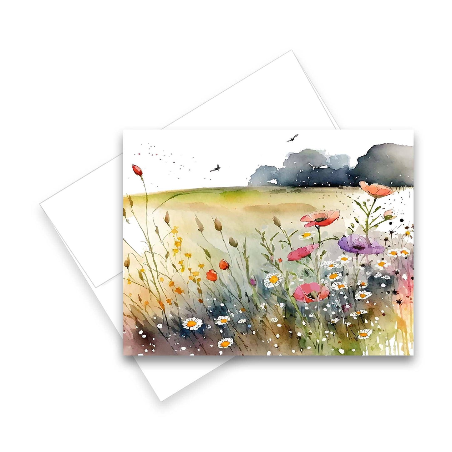 Greeting Cards: Assorted Watercolor Wildflower 6pk