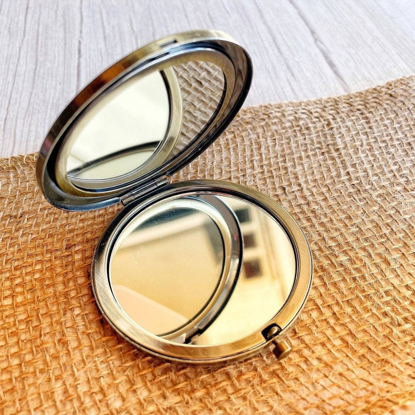 Yellow Flower Compact Mirror