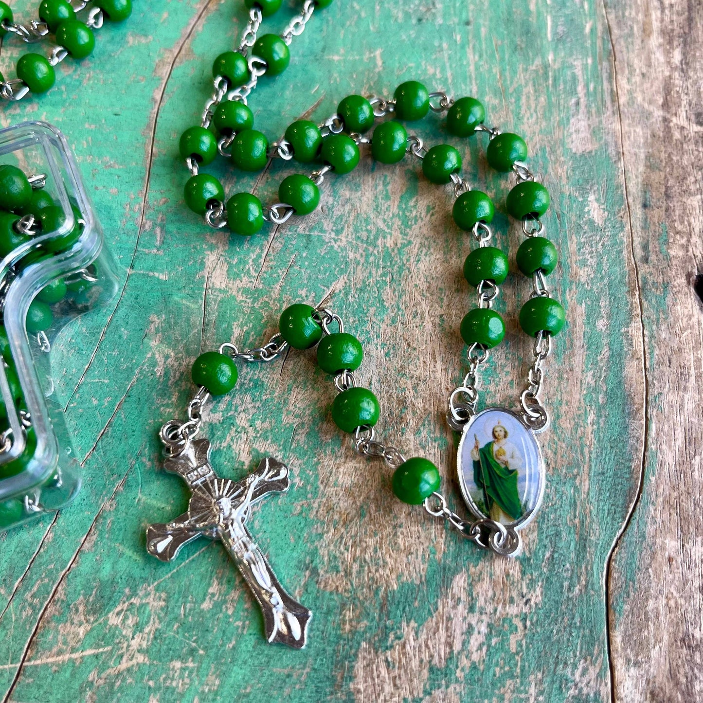 St. Jude Rosary with Cross Case
