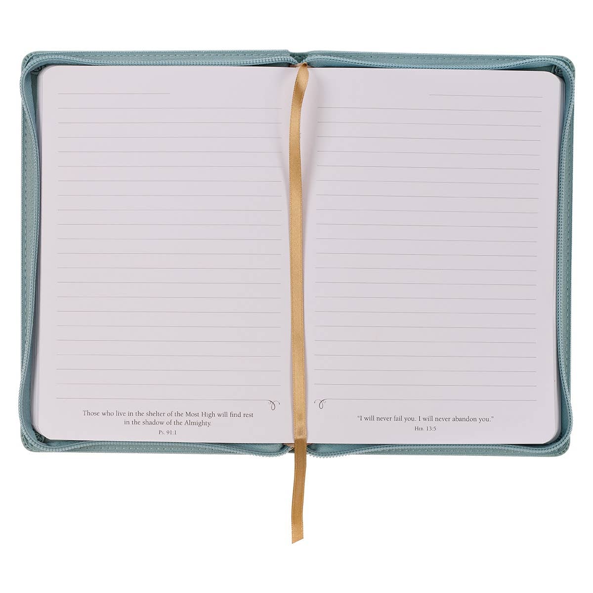 Journal Zip Teal Walk by Faith 2 Cor. 5:7