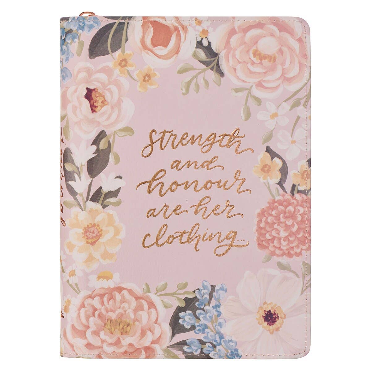 Journal Zip Pink Strength & Dignity Prov. 31:25 New