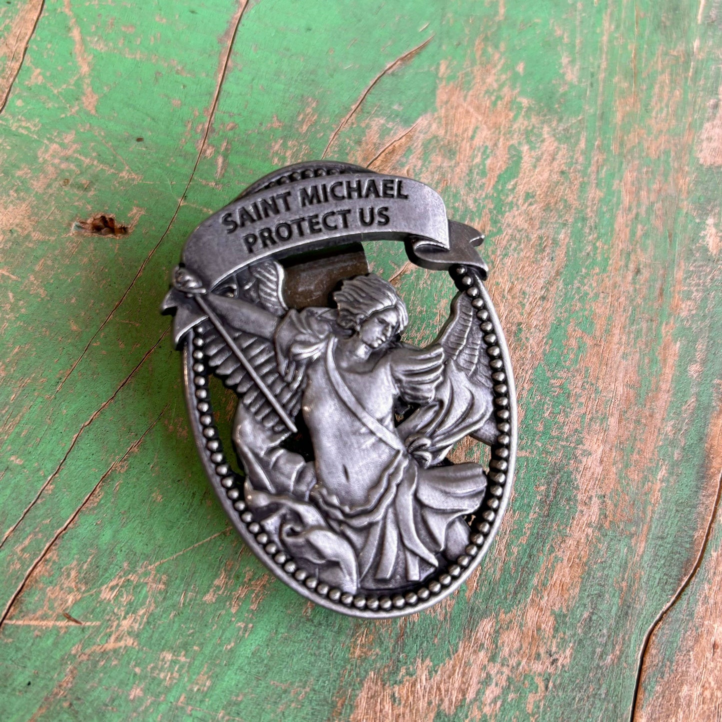 St Michael Visor Clip - Oval
