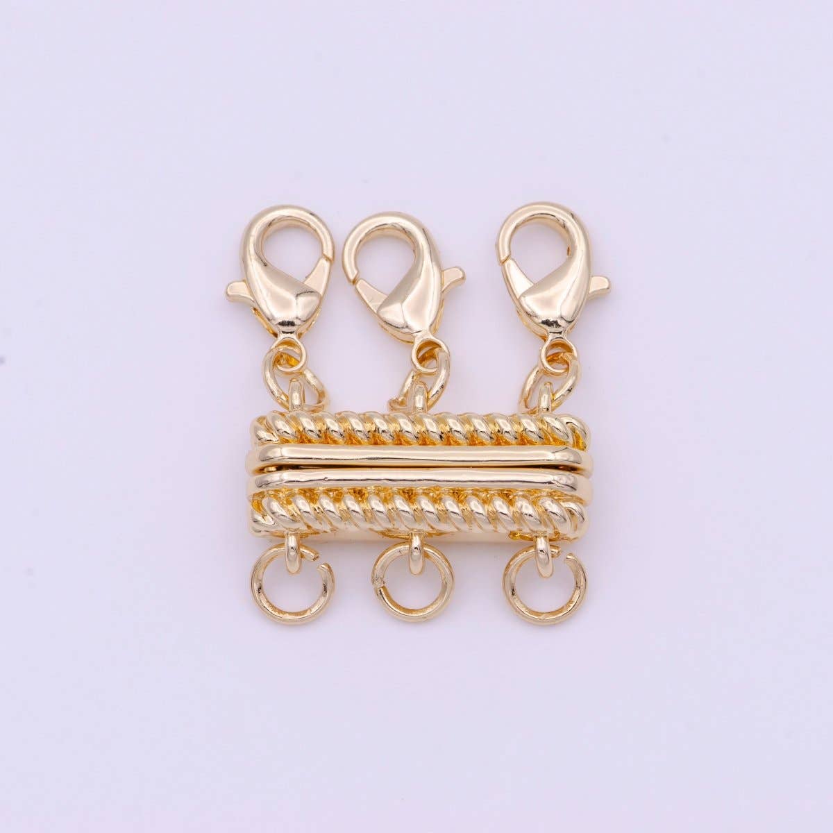 Double Magnetic Clasps Detangler Gold Jewelry