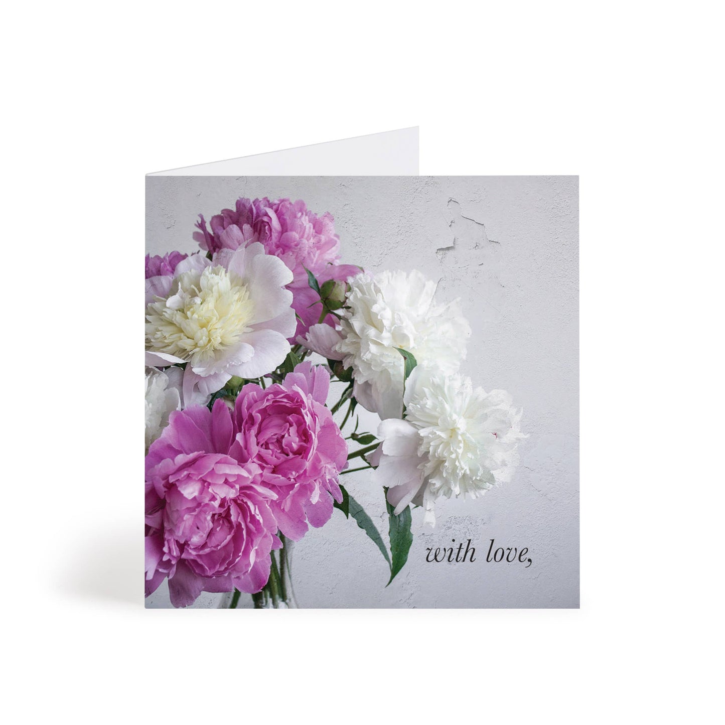 White & Pink Mini Cutesy Card
