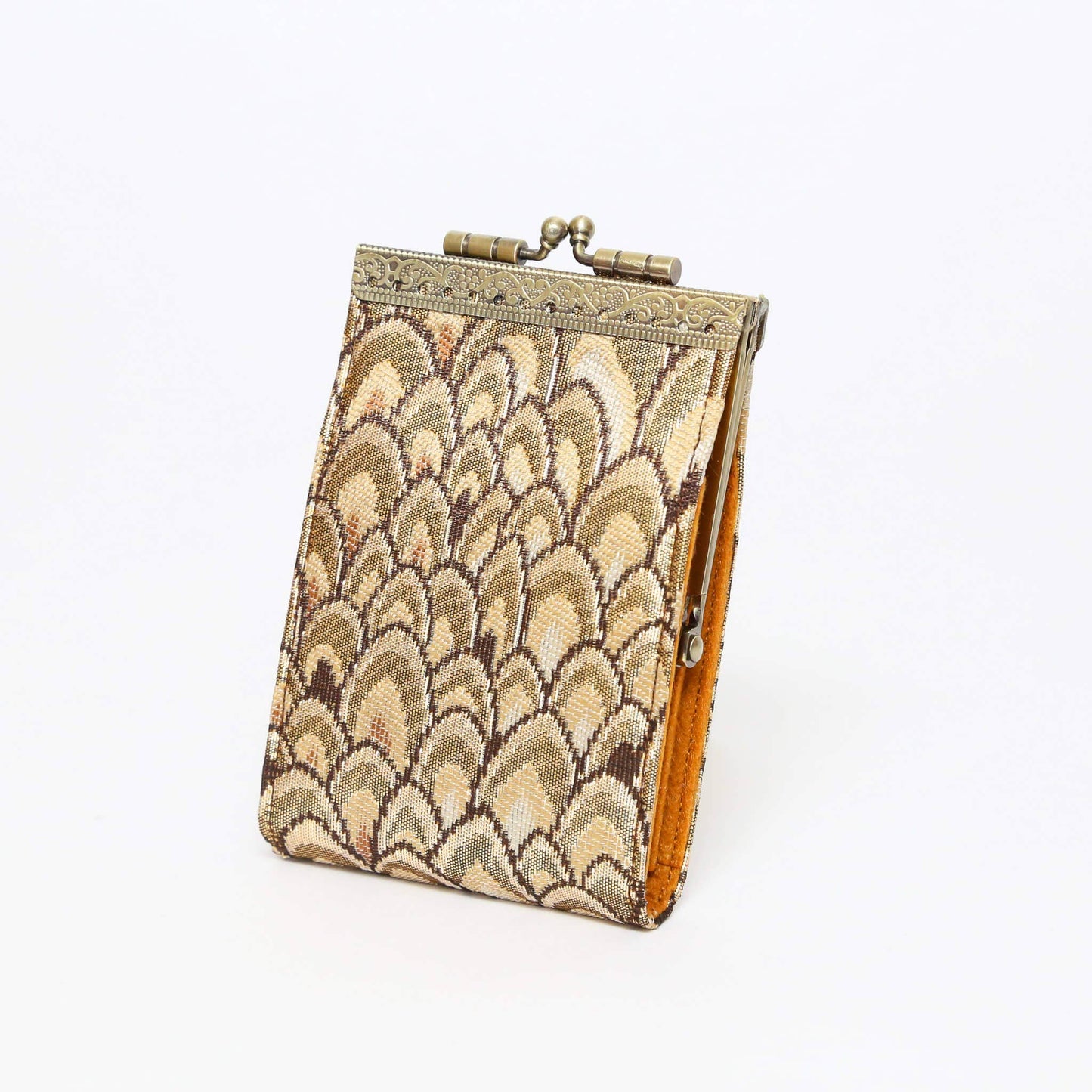 Small Feather Brocade, Card Holders with RFID Protection
