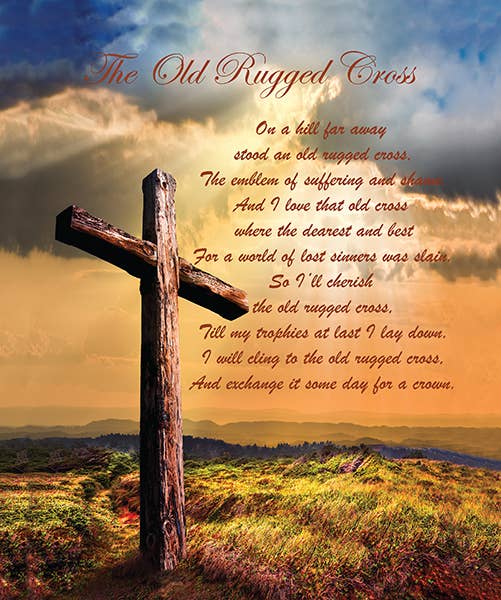 "Old Rugged Cross" Woven Tapestry Throw