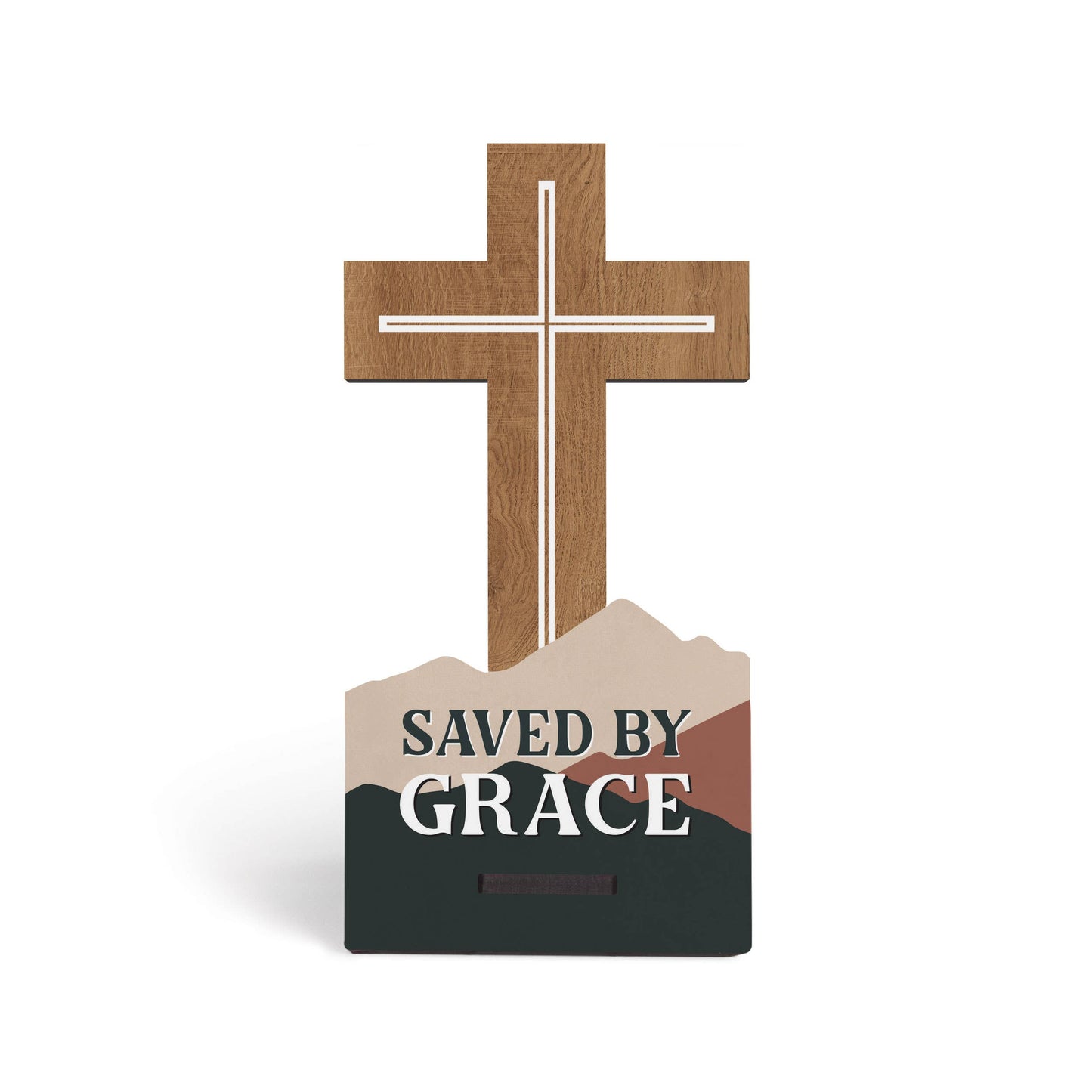 Saved By Grace Snap Sign