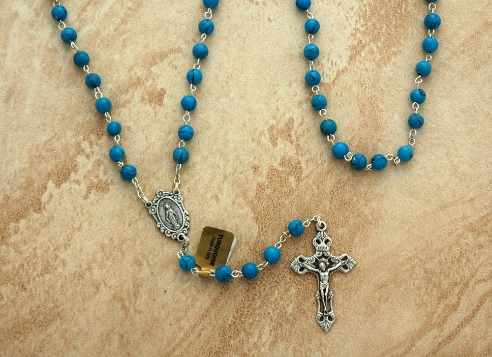 Turquoise Italian Rosary