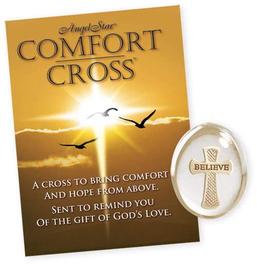 Comfort Cross Stone with Poem Envelope