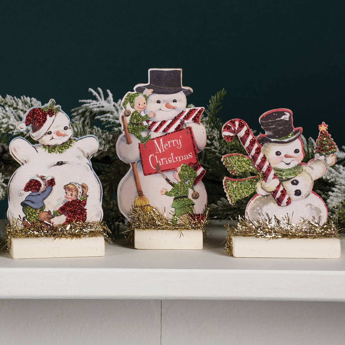 Retro Snowmen assorted