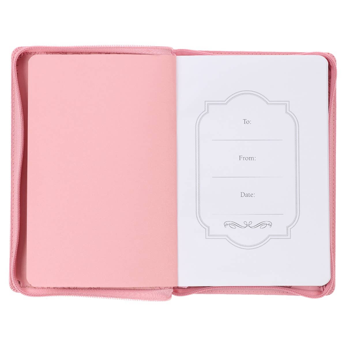 Journal Zip Pink My Strength & My Song Psalm 118:14