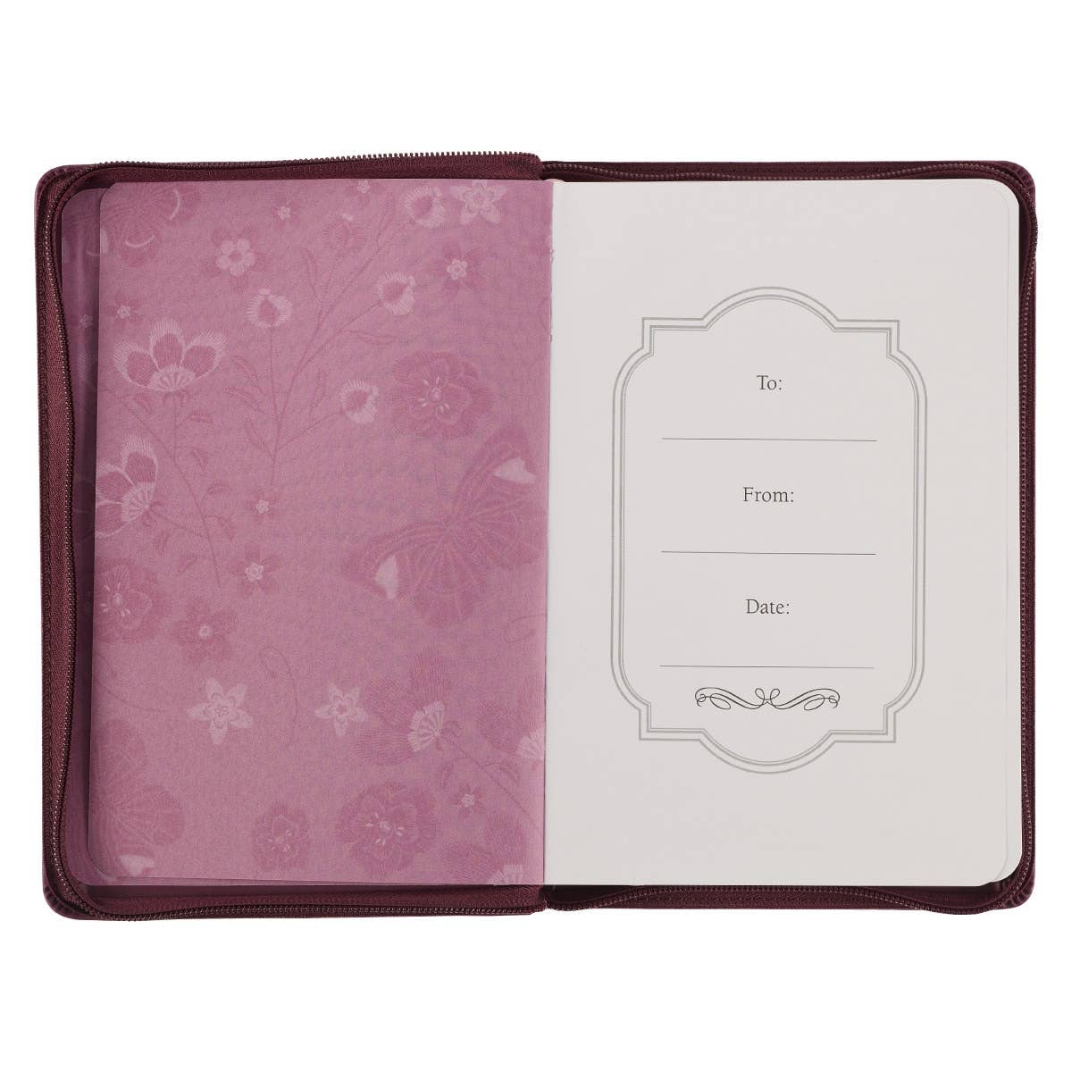 Journal Zip Embroidered Walk by Faith 2 Cor. 5:7
