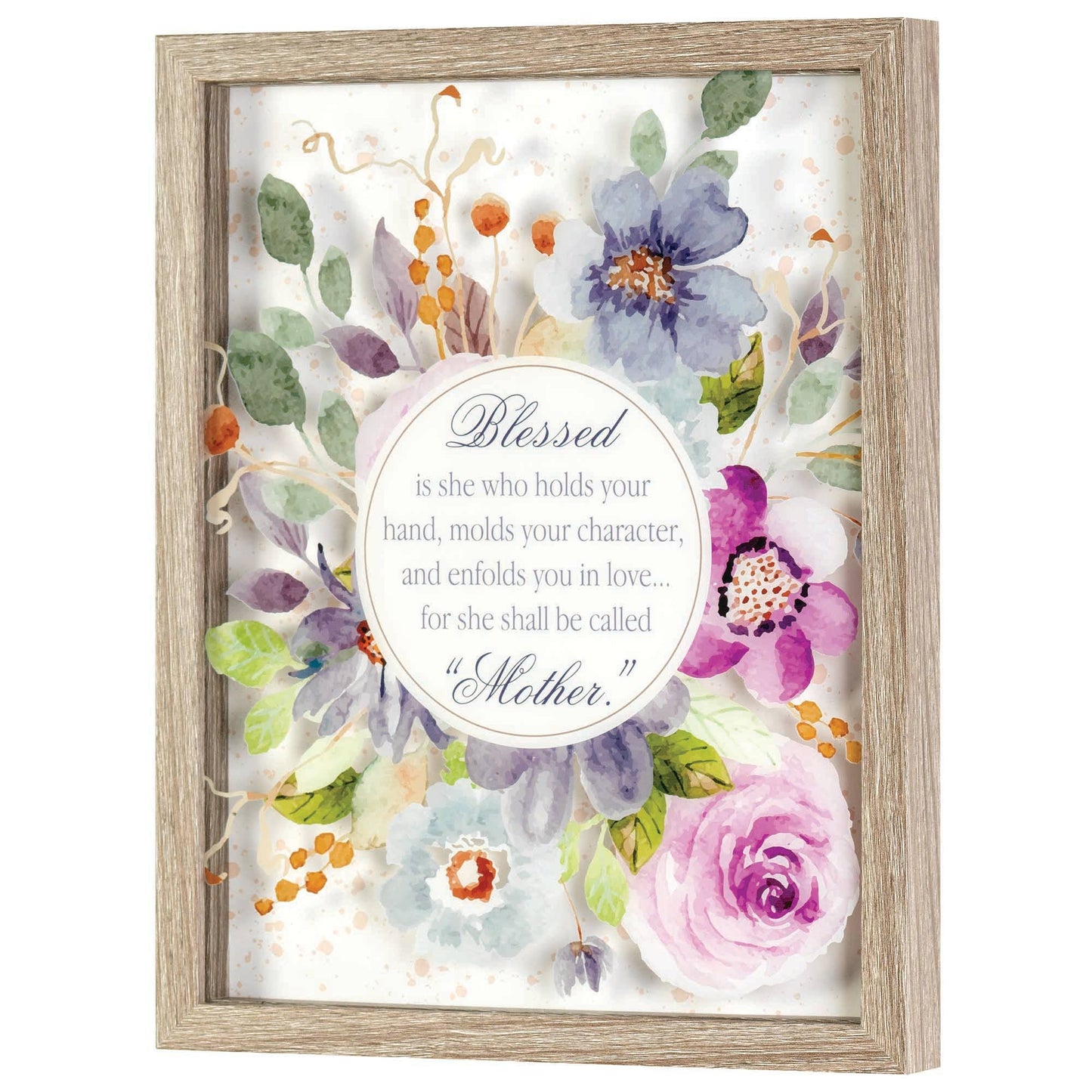 MOTHER BLESSED IS SHE FRAMED WALL DÉCOR