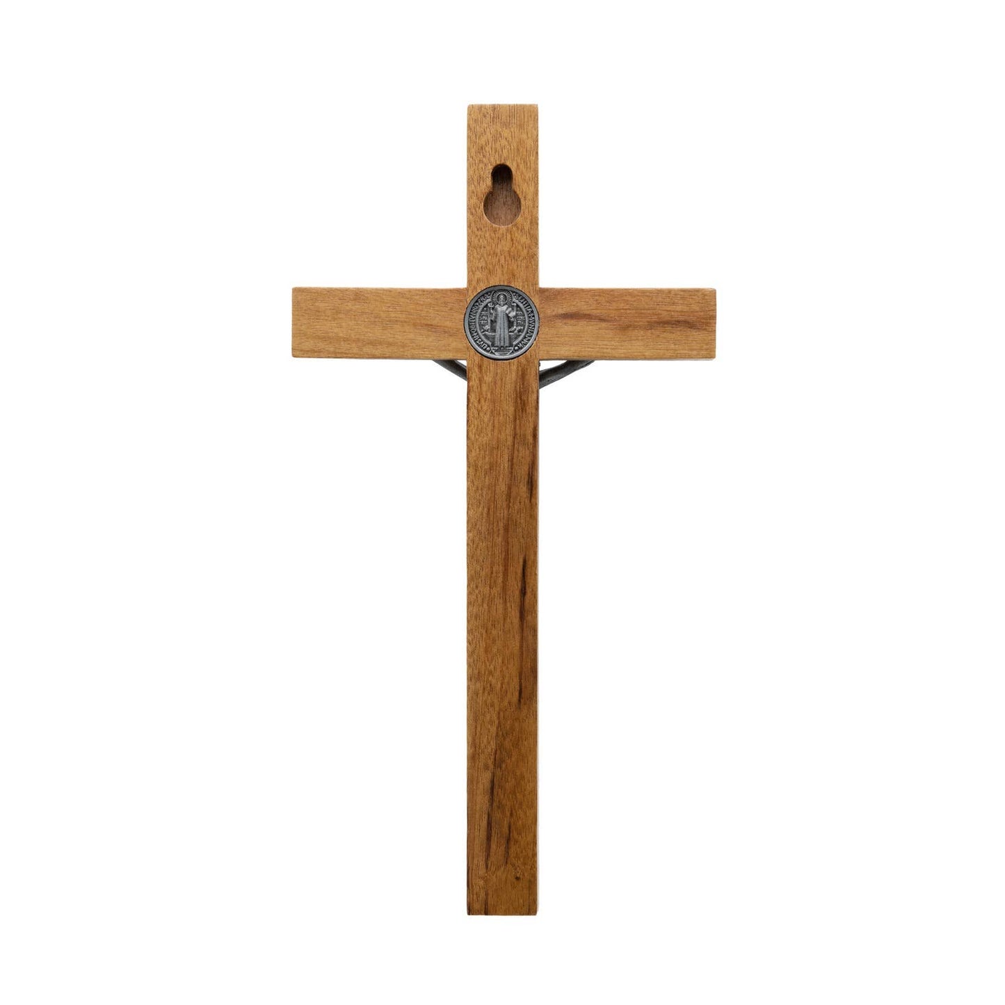St. Benedict Wooden Wall Cross 7.5"