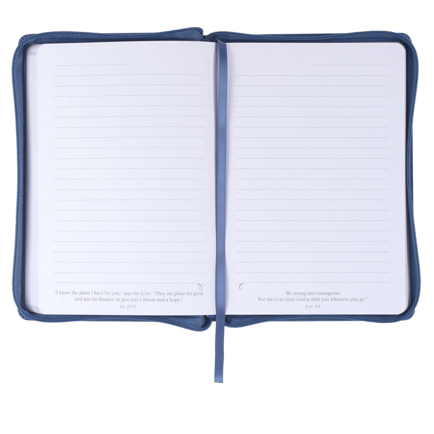 Journal Zip Blue The Lord Will Guide Isa. 58:11