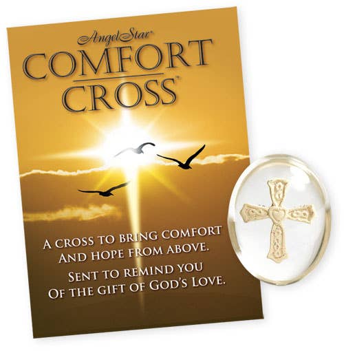 Comfort Cross Stone with Poem Envelope