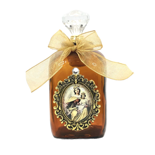 MT Carmel Bronze Holy Water Bottle