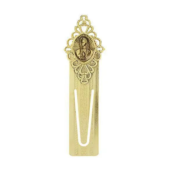 14K Gold-Dipped Praying Mary Bookmark
