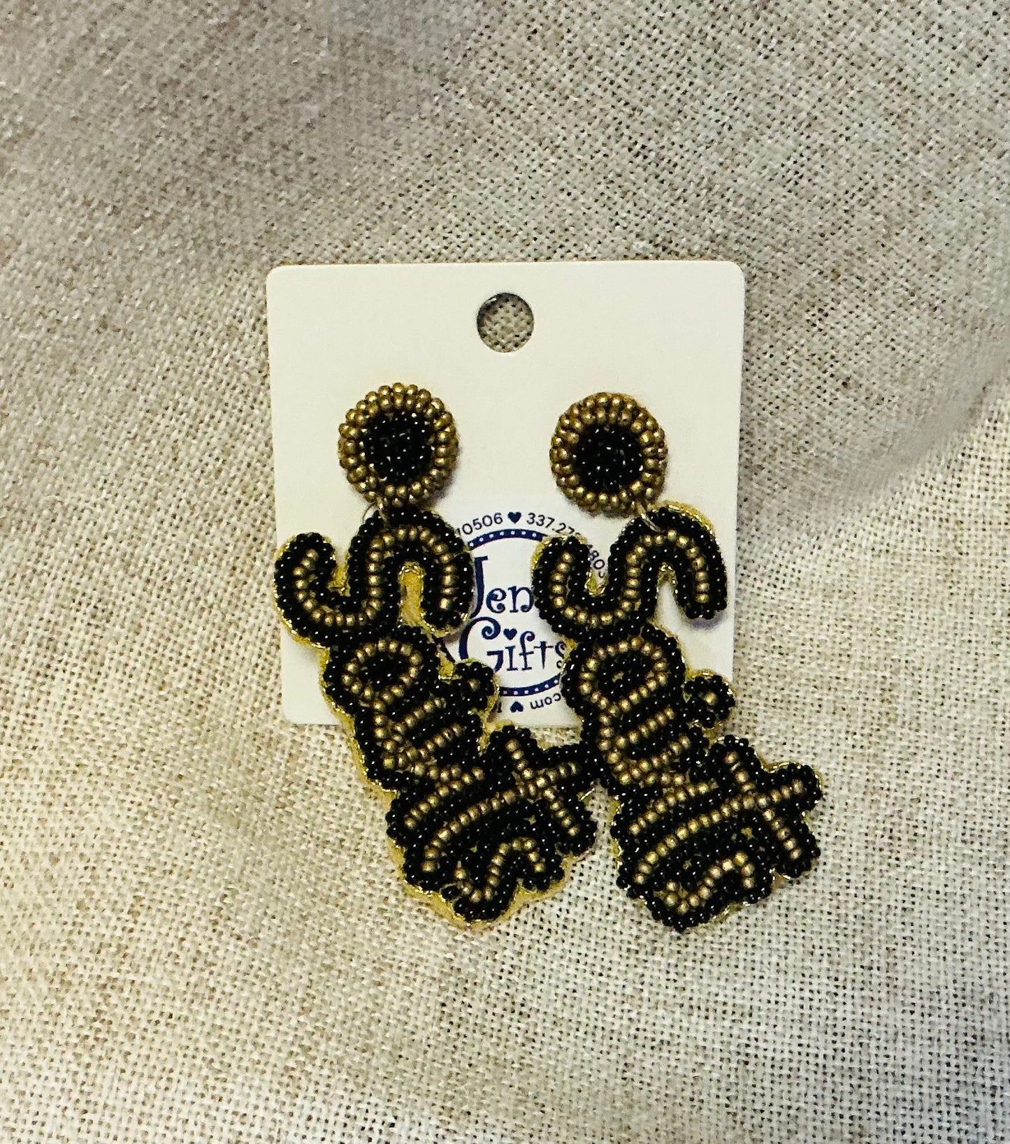 Beaded Saints Earrings