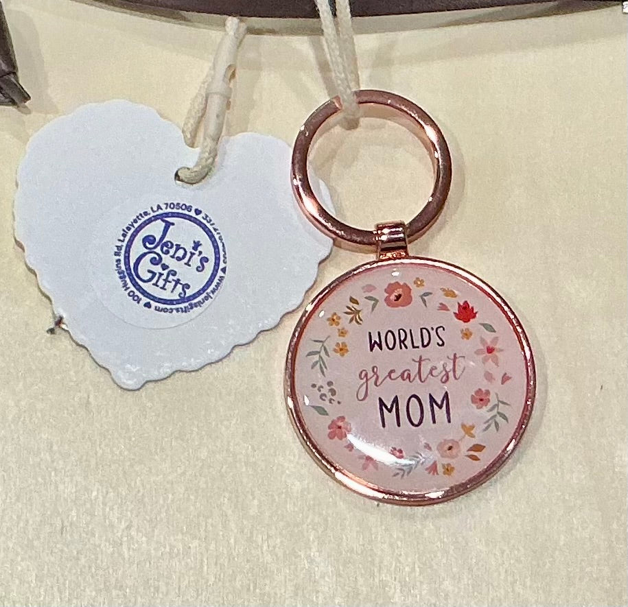 World's Greatest Mom Keychain