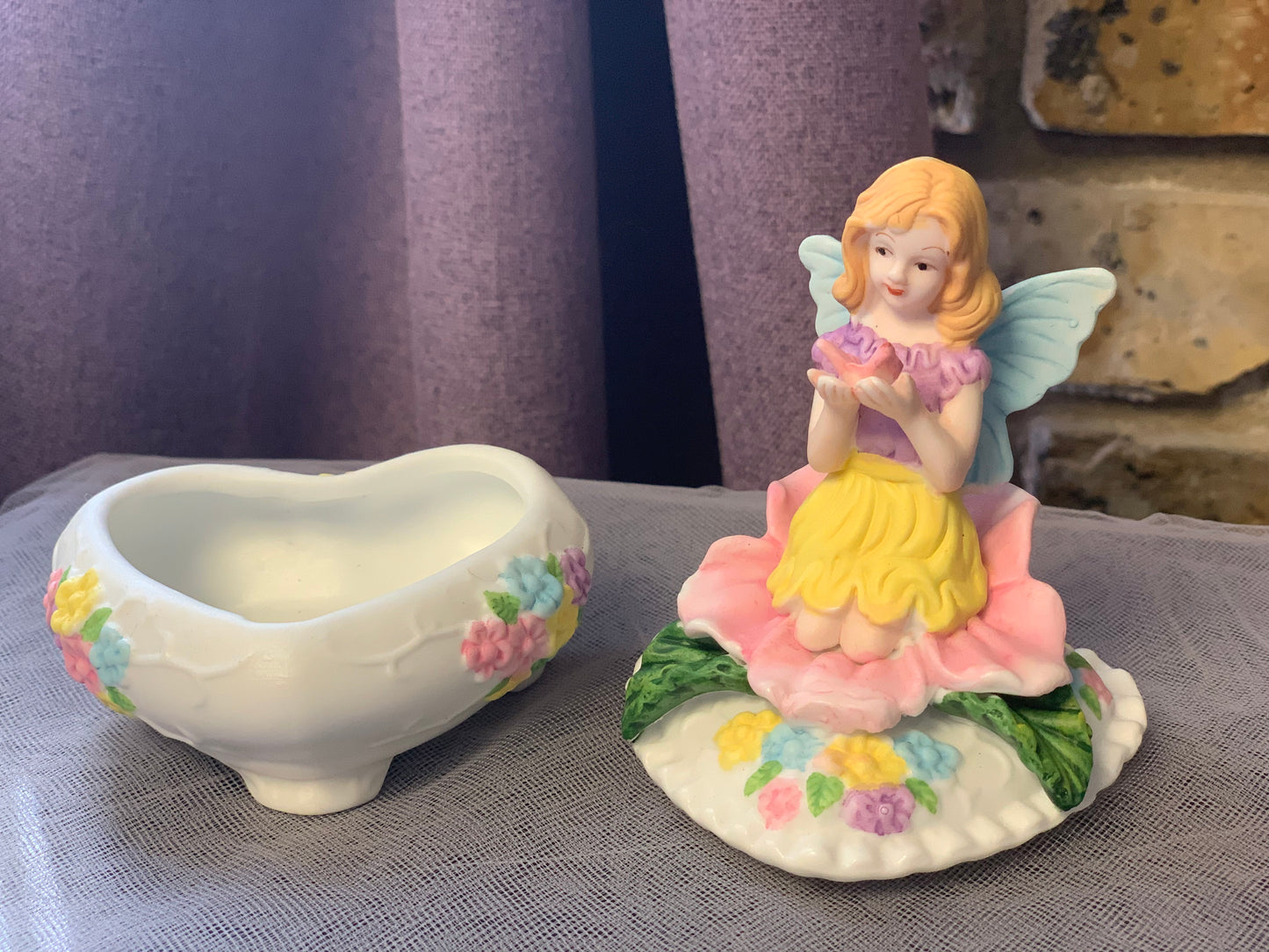 Fairy Angel pink keepsake box