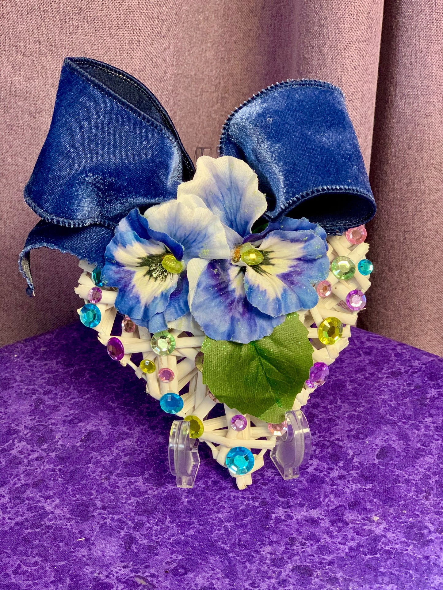 Spring Heart ornament lg