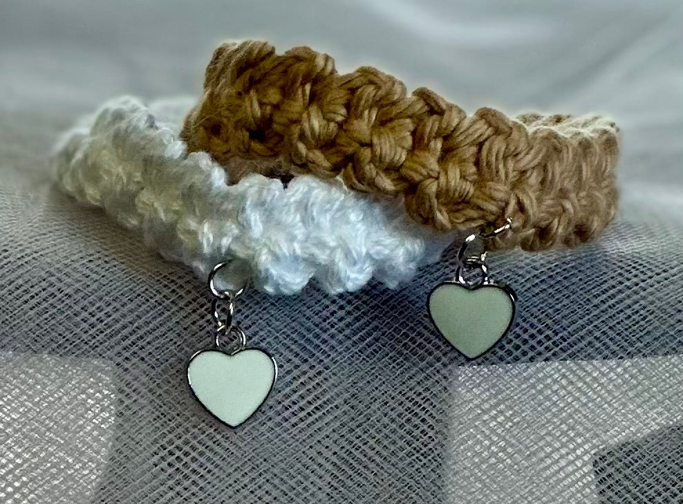 Crocheted Bracelet w/charm