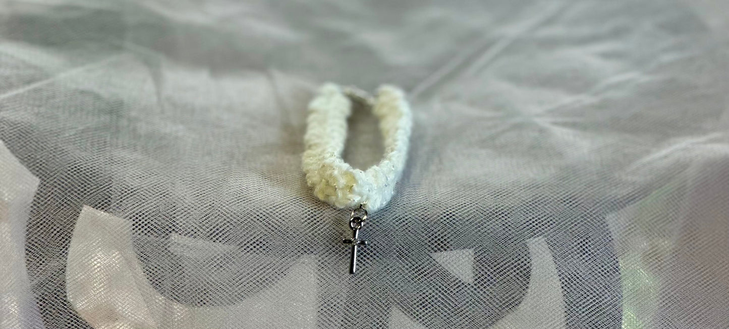 Crocheted Bracelet w/charm