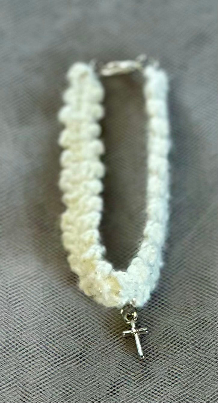 Crocheted Bracelet w/charm