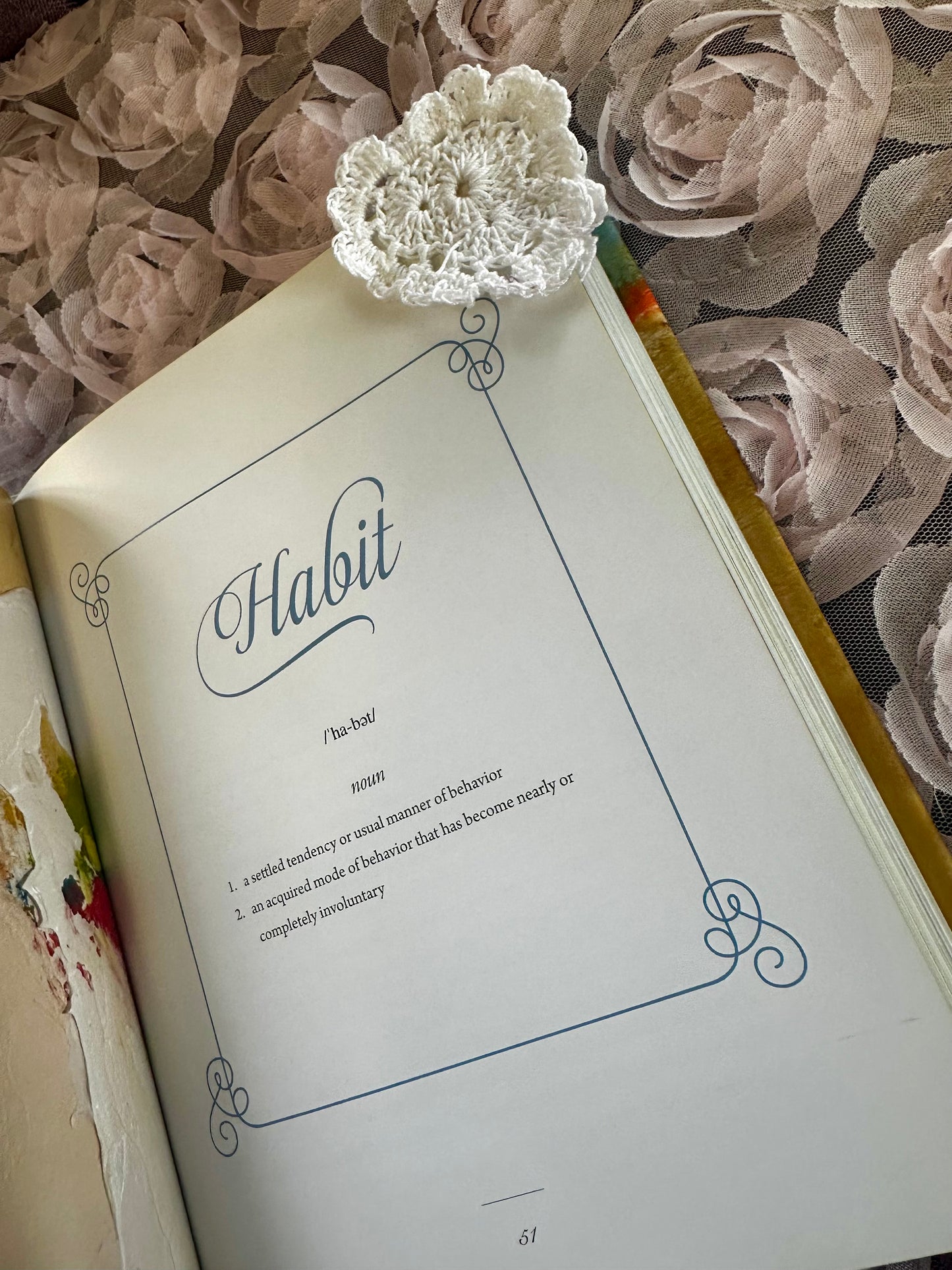 Corner Heart Crochet Bookmark