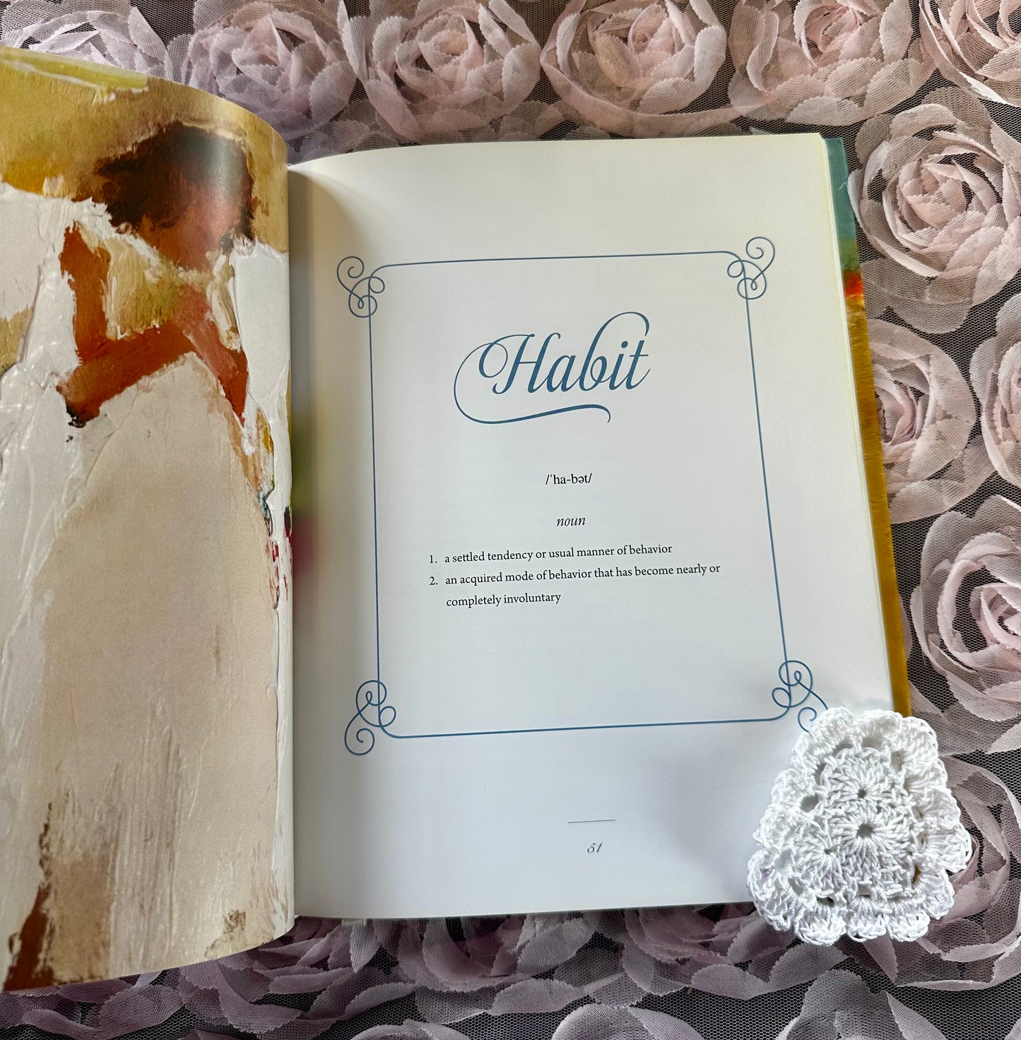 Corner Heart Crochet Bookmark