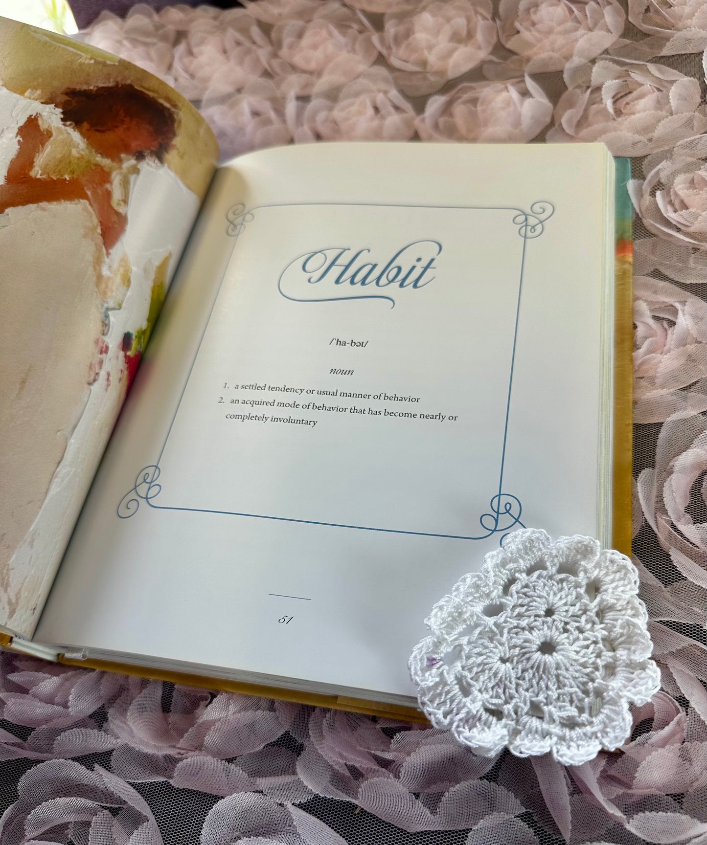 Corner Heart Crochet Bookmark